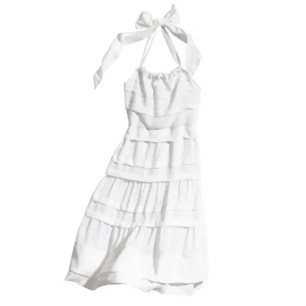 H&M NWT women’s limited edition collection, white halter dress size 6